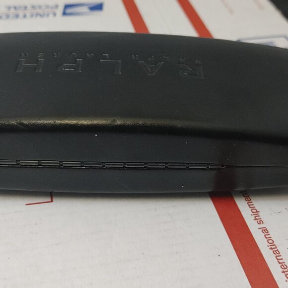 Ralph Lauren Black Sunglasses Eyeglasses Eyewear Hard Shell Clam Case RRL RL - Picture 5 of 7